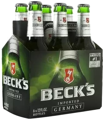 Becks Beer Bottle 6 Pack 12OZ