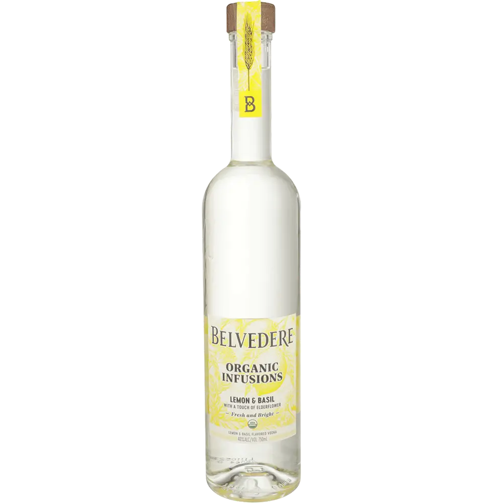 Belvedere Organic Infusions Lemon & Basil Vodka 750ML