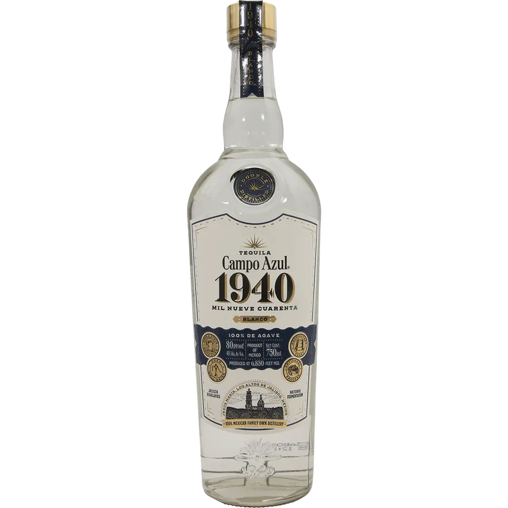 Campo Azul 1940 Blanco Tequila 750ML