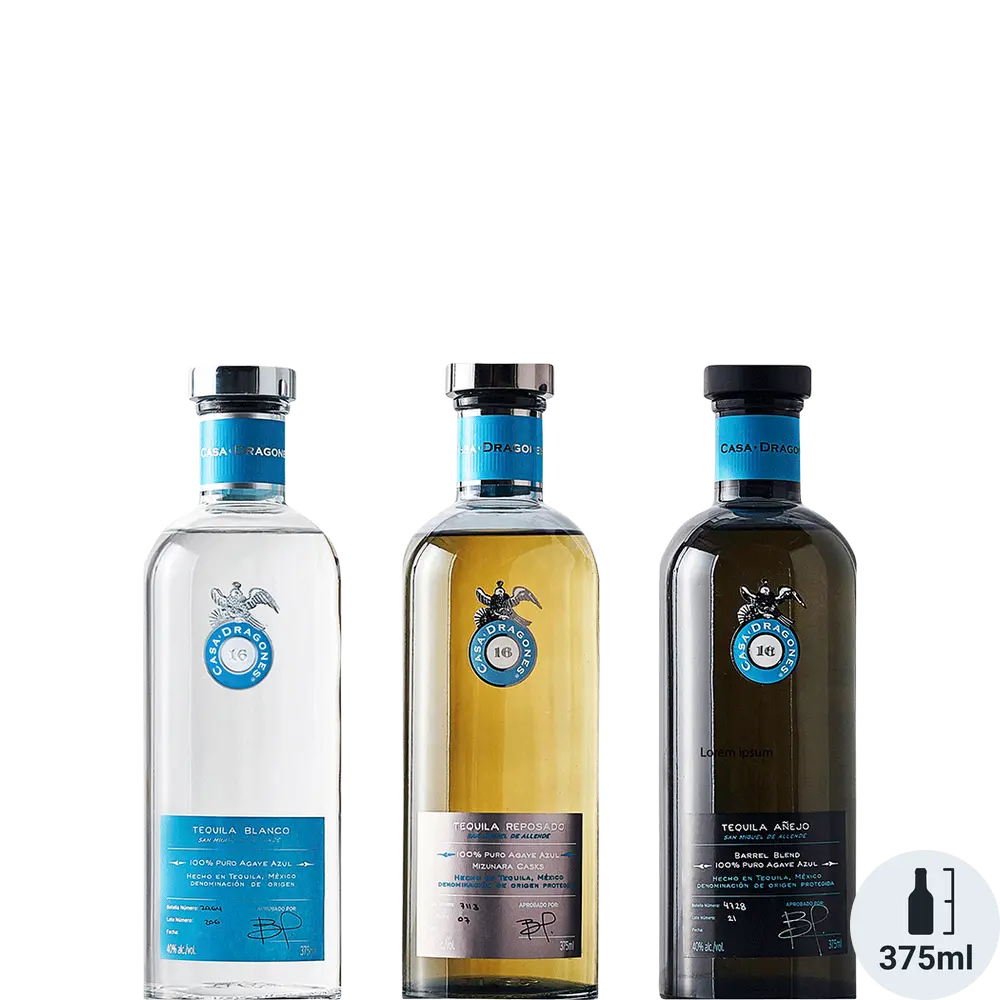 Casa Dragones Tequila (Bl/An/Rep) Gift Pack 375ML
