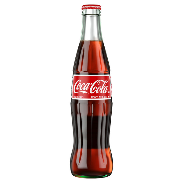 Coca Cola  Soda Mexico Glass Bottle  355 ML