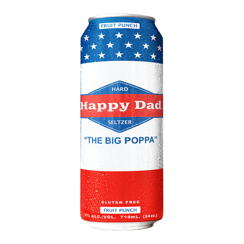 Happy Dad Seltzer Fruit Punch 24OZ