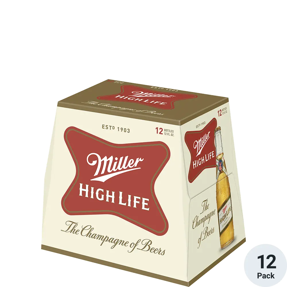 Miller High Life Bottel 12OZ 12PK