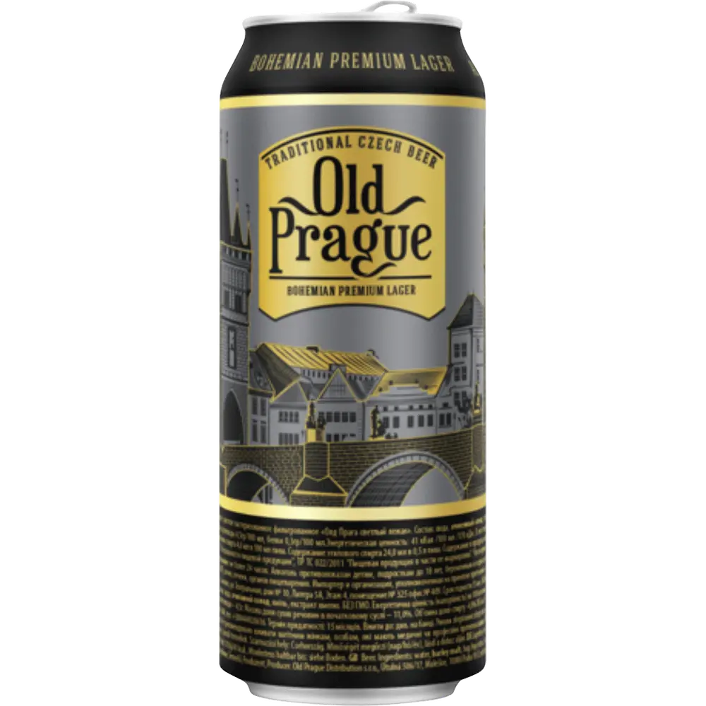 Old Prague Lager Premium Beer Can 500ML
