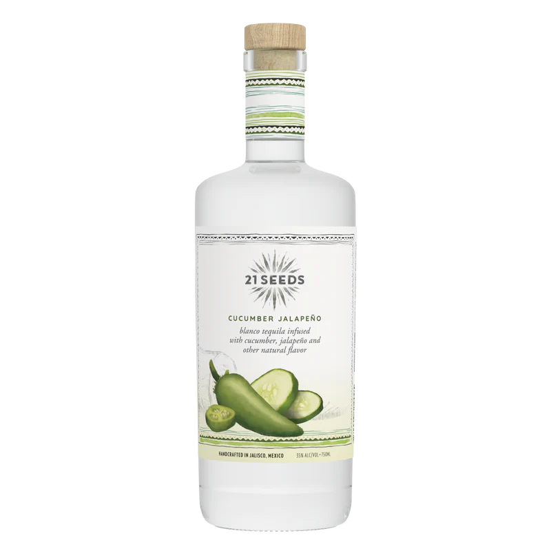 21 Seeds Cucumber Jalapeno Infused Blanco Tequila 750ML