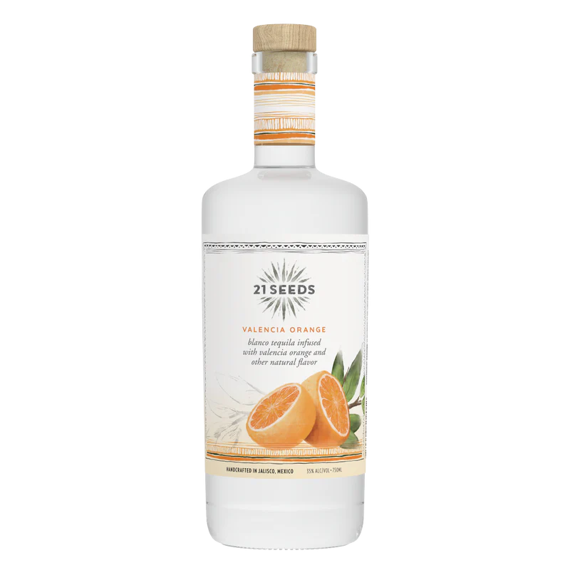 21 Seeds Valencia Orange Infused Blanco Tequila 750ML