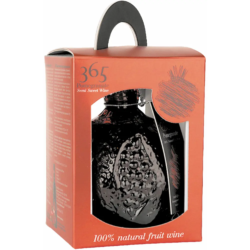 365 Pomegranate Red Semi Sweet Wine Souvenir 750ML