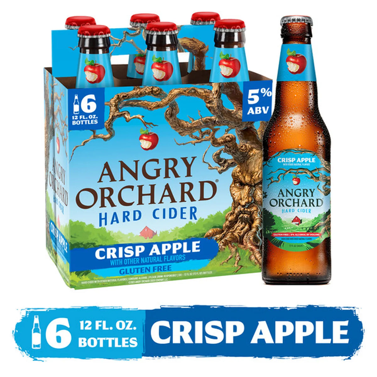 Angry Orchard Crisp Apple Hard Cider 6Pack 12Oz