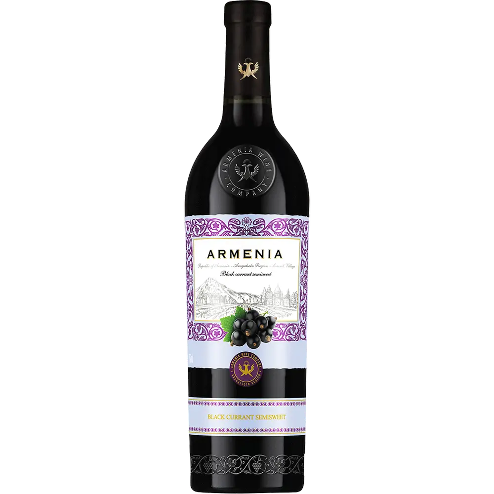 Armenia Black Currant Semi-Sweet  Wine 750ML