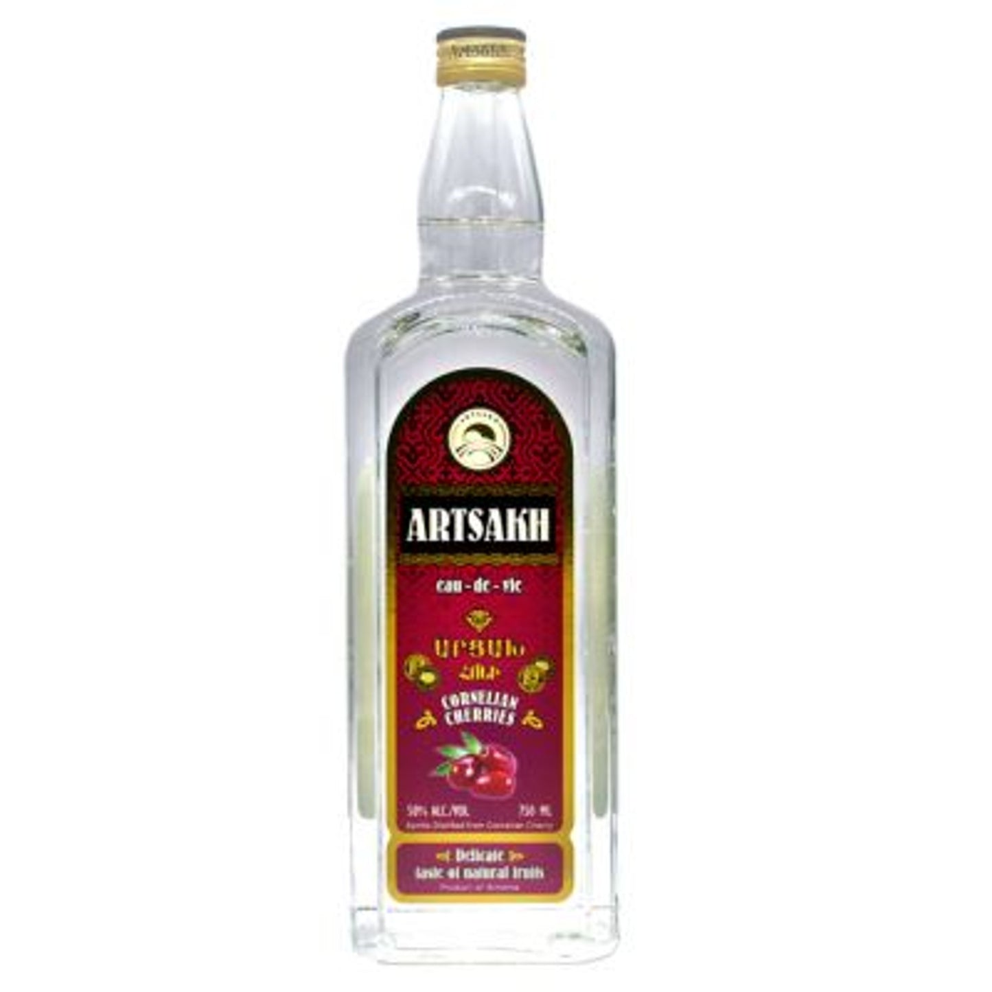 Artsakh Cornelian Cherries Distilled Spirits (Eau-de-vie) 100PF 750ML