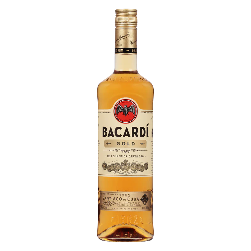 Bacardi Gold Rum 750ML (80 proof)