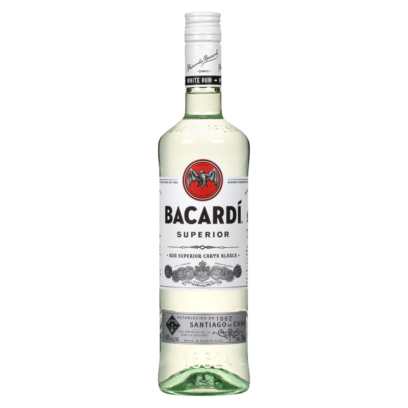 Bacardi Superior White Rum 750ML (80 Proof)