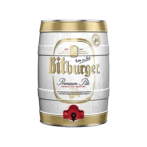 Bitburger Premium Pilsener Party Size Keg 5Liter