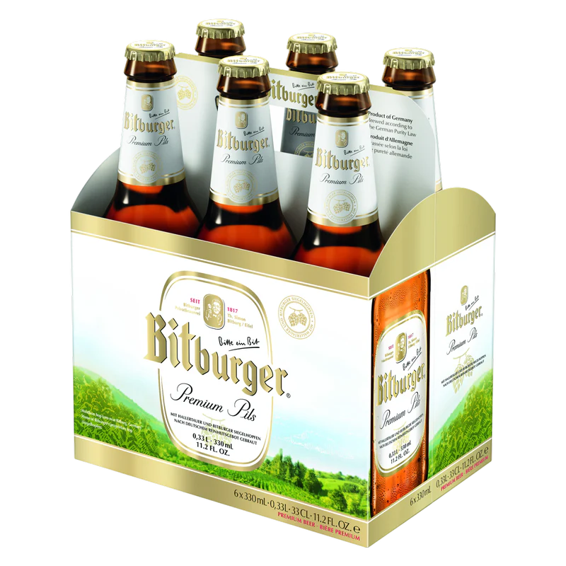 Bitburger Premium Pilsner 6Pack 11.2OZ