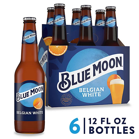 Blue Moon Belgian Wheat Beer Bottles 6P 12OZ