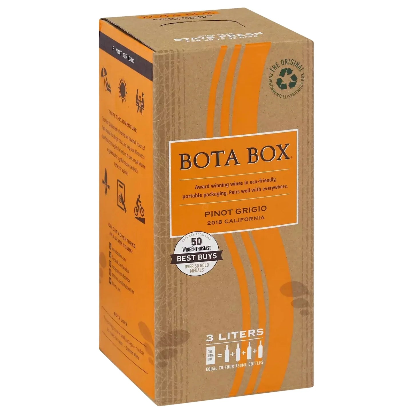 Bota Box Pinot Grigio Wine  3L
