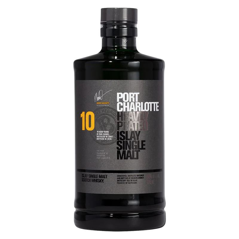 Bruichladdich Port Charlotte Single Malt Scotch Whiskey 10 Yr 750ML