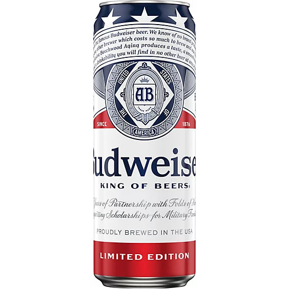 Budweiser Beer Can 25OZ