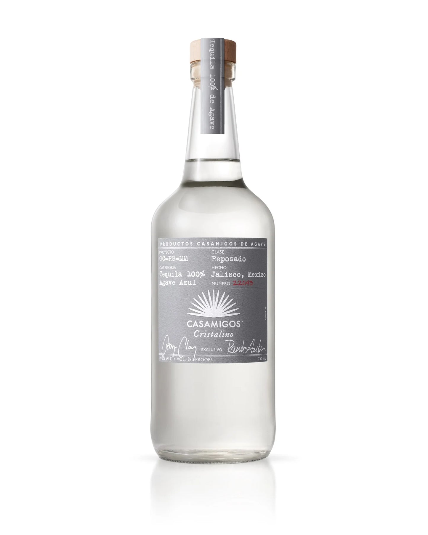CASAMIGOS TEQUILA REPOSADO CRISTALINO 750ML