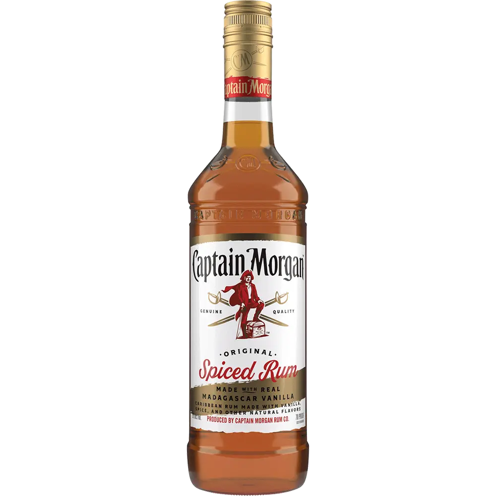 Captain Morgan Spiced Rum Original Real Madagascar Vanilla 750ML