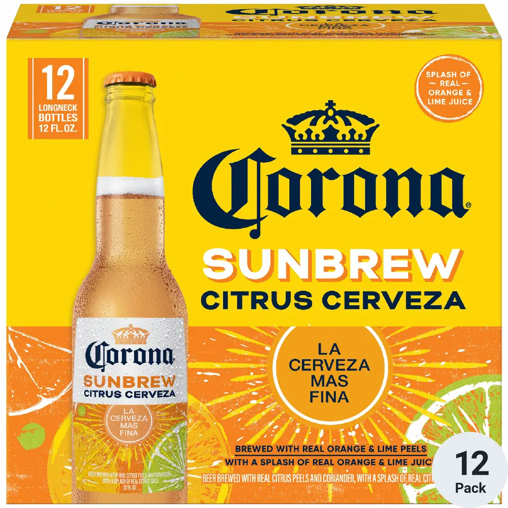 Corona SunBrew Citrus Cerveza Bottle 12Pack 12OZ