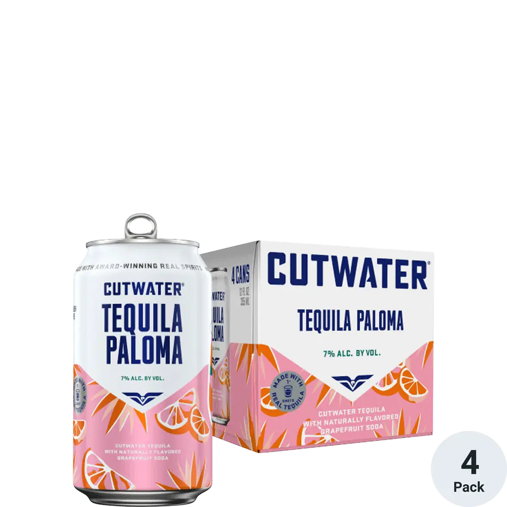 Cutwater RTD Tequila Paloma 4 Pack  12OZ