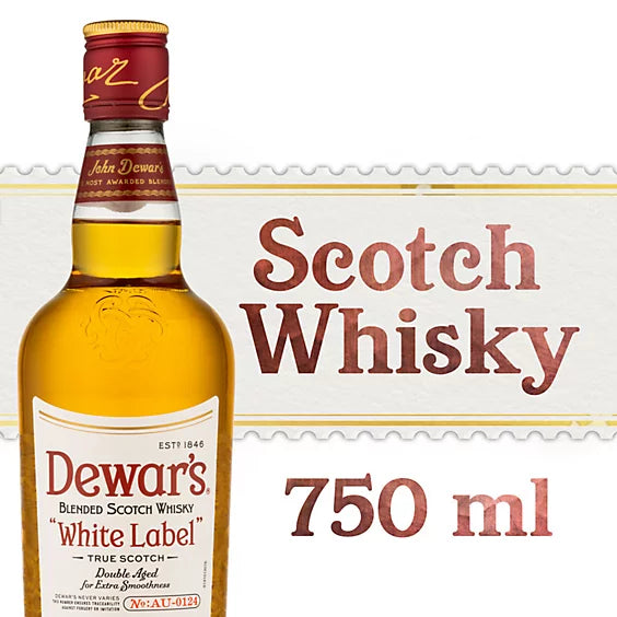 Dewars White Label Blended Scotch Whisky 750ML