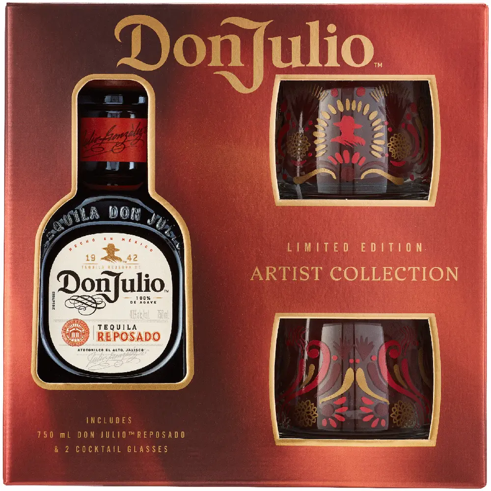 Don Julio Tequila Reposado With Two Glass Gift Box 750ML