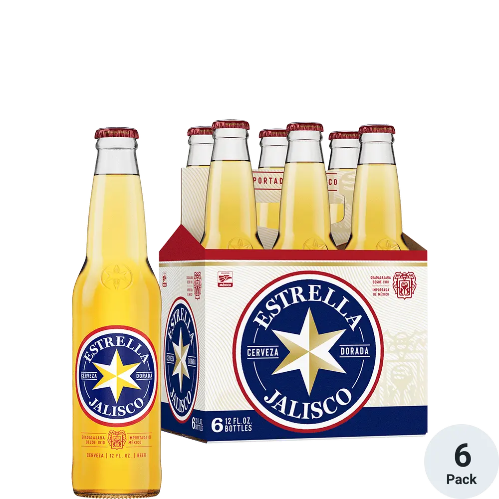 Estrella Jalisco Beer 6Pack Bottle 12OZ
