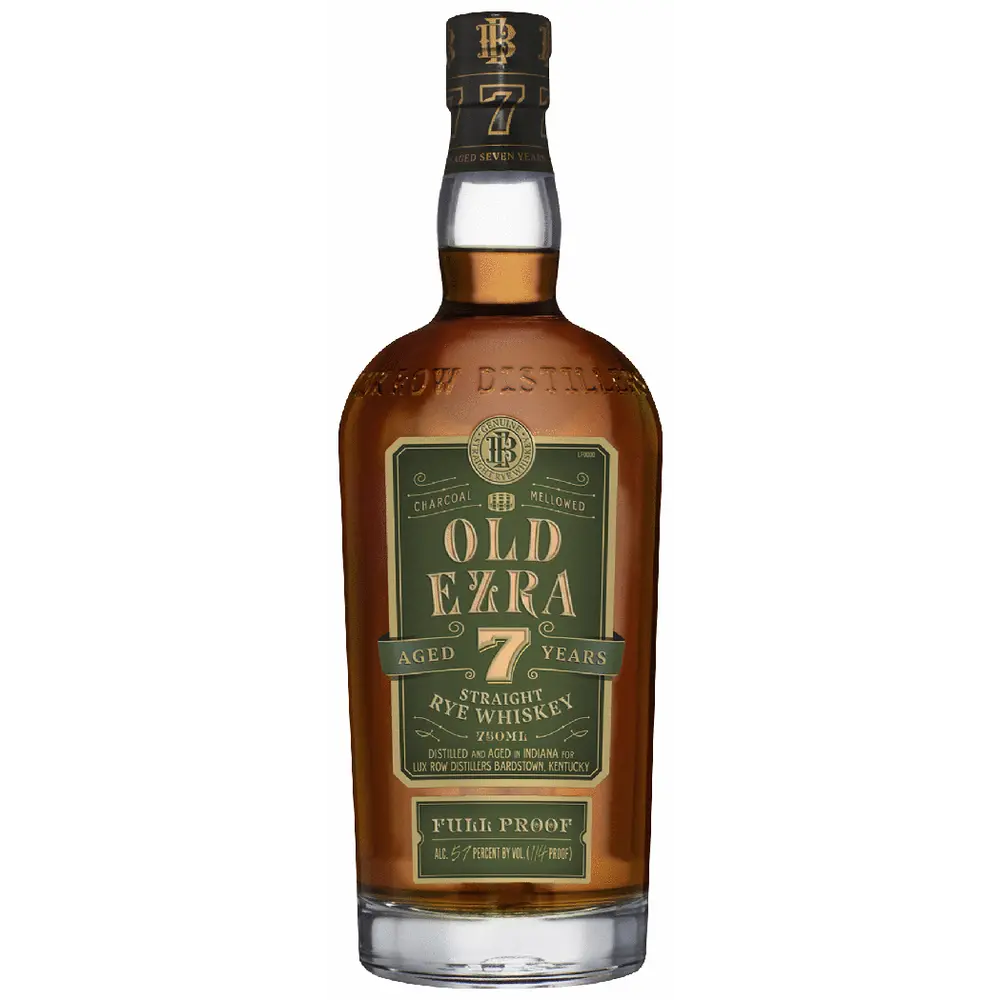 Ezra Brooks Old Ezra Whiskey Straight Rye Full Proof Indiana 7yr 750ML