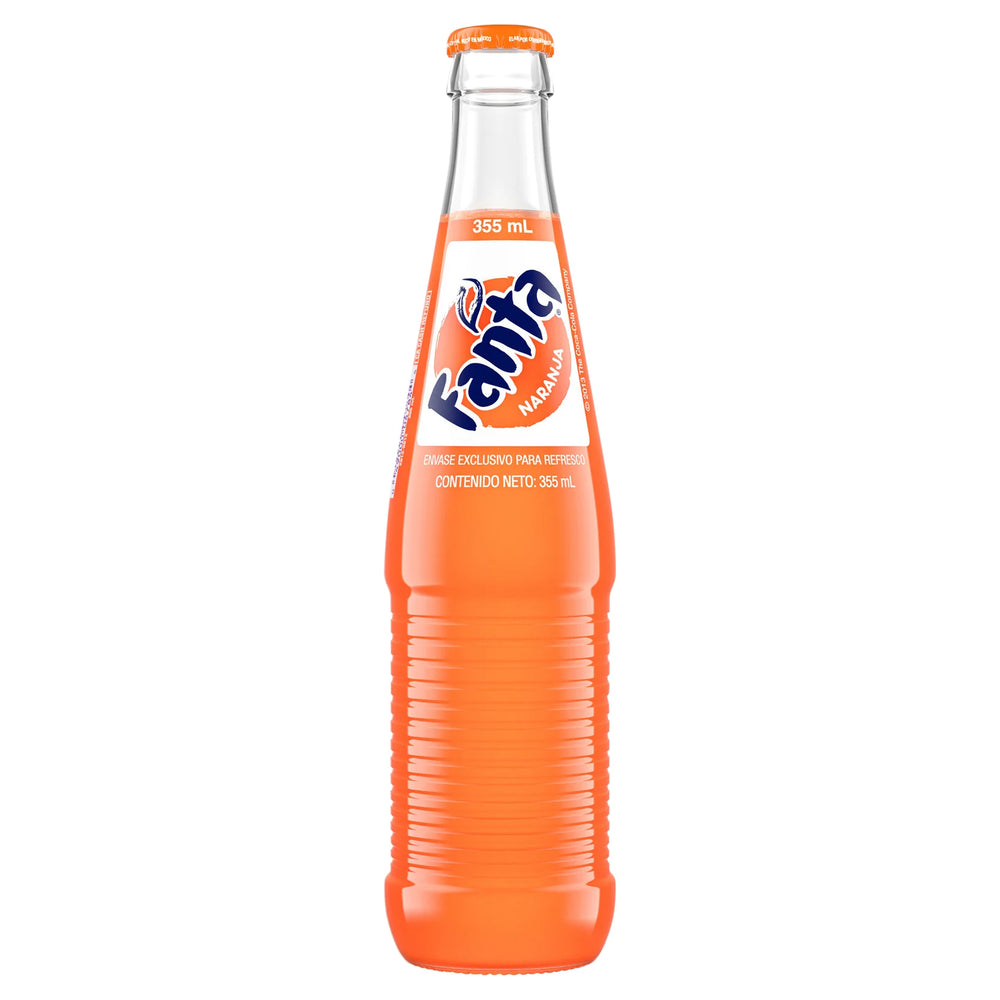 Fanta Soda Mexico Glass Bottle  355 ML