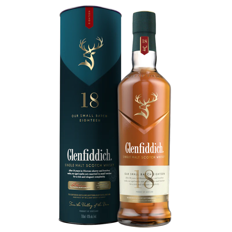 Glenfiddich 18Yr Old Single Malt Scotch Whisky 750ML