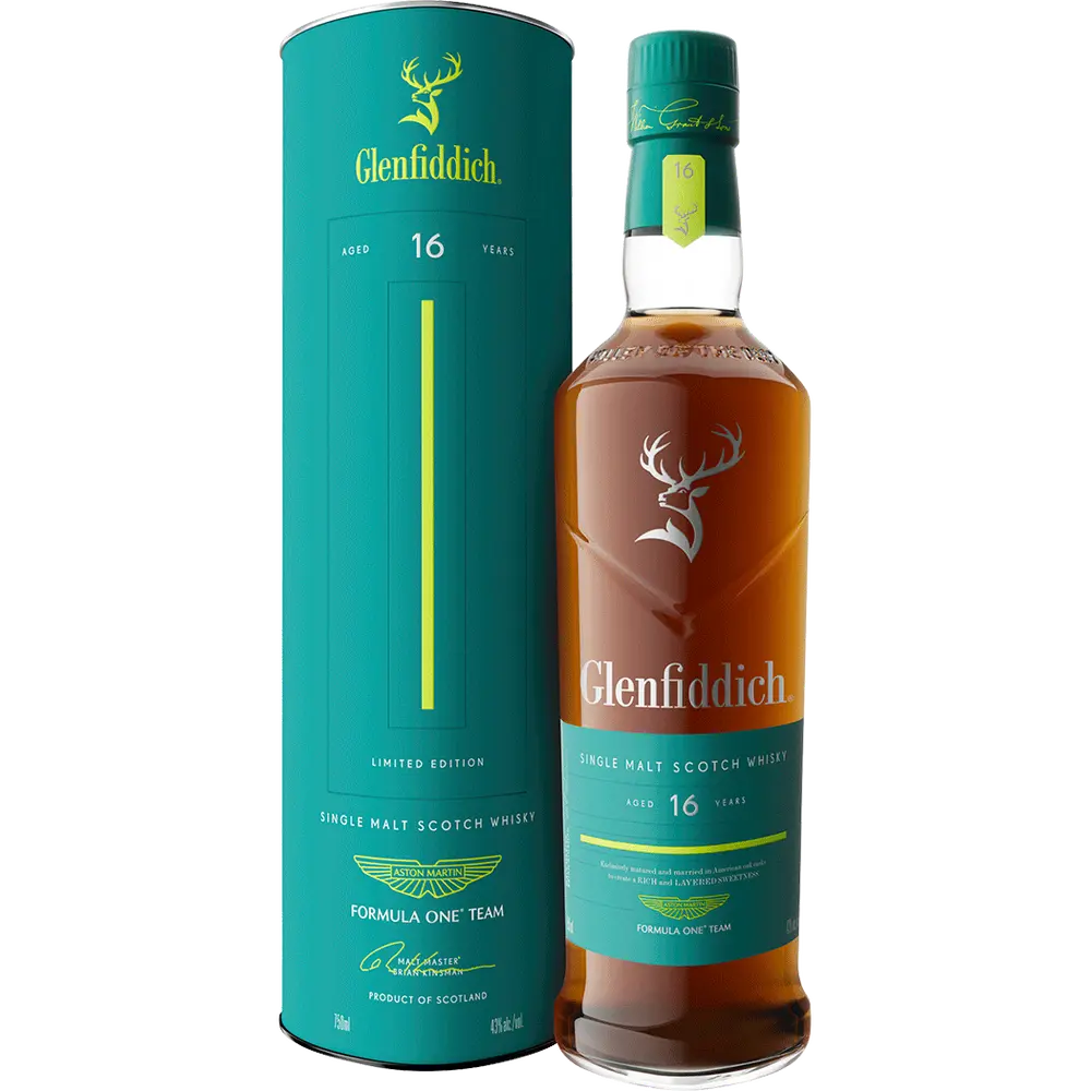Glenfiddich Scotch Single Malt Limited Aston Martin Release 16Y 750ml