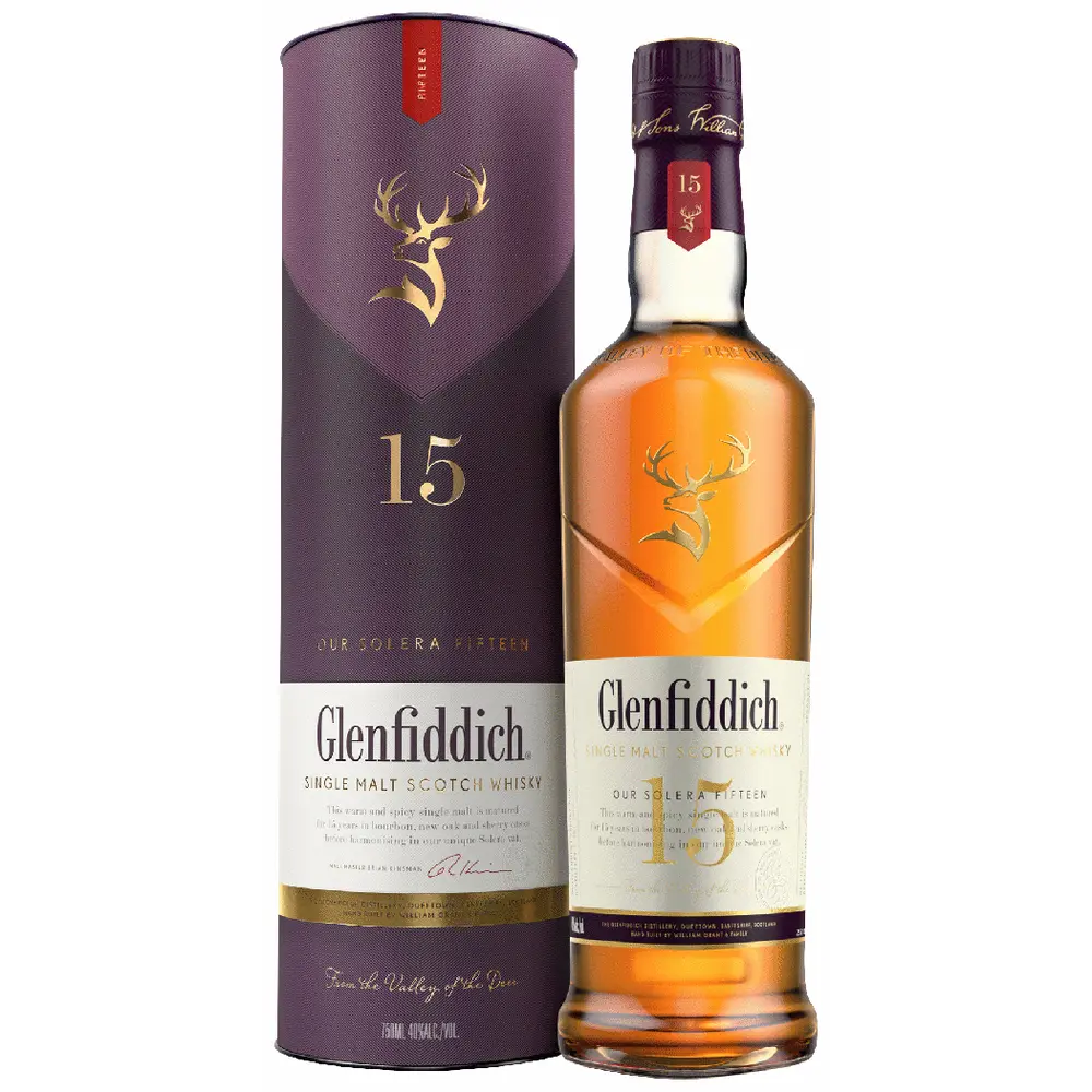 Glenfiddich Solera Reserve Single Malt Scotch Whiskey 15Yr 750ML