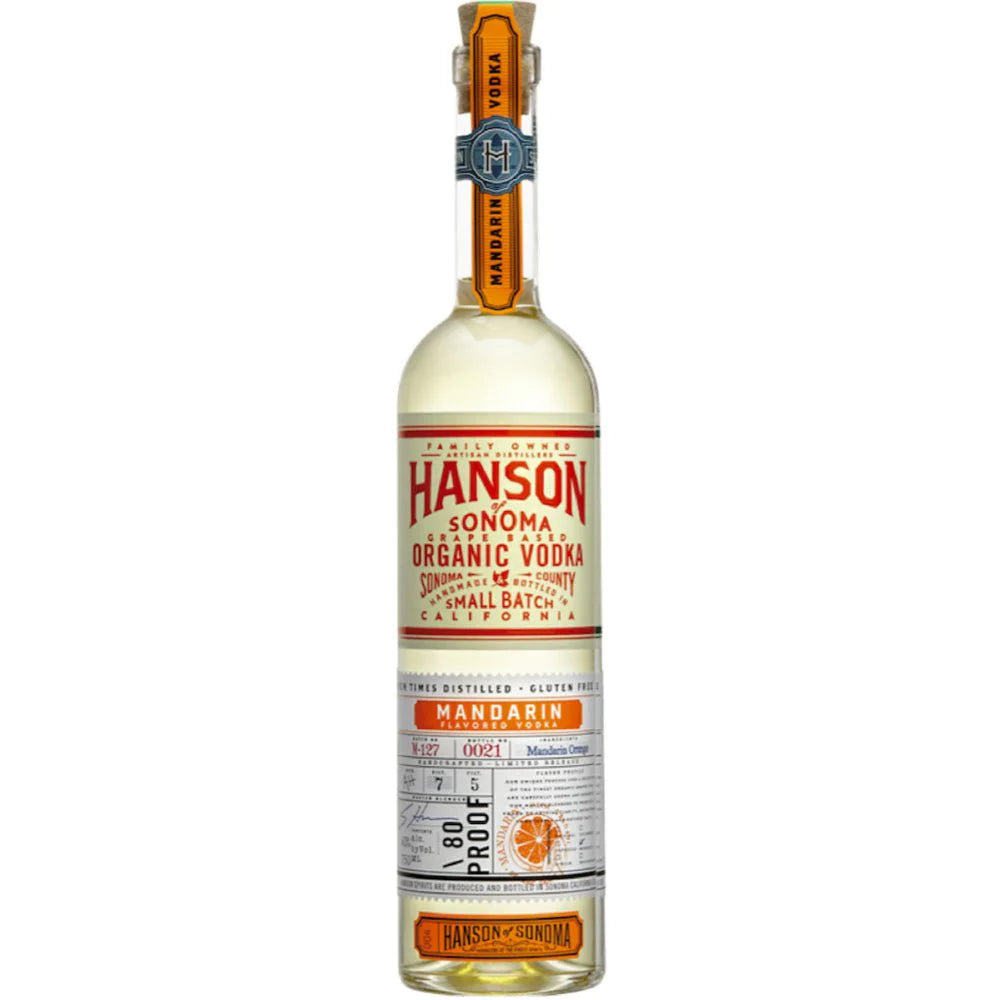 Hanson Of Sonoma Mandarin Organic Vodka 80 750ML