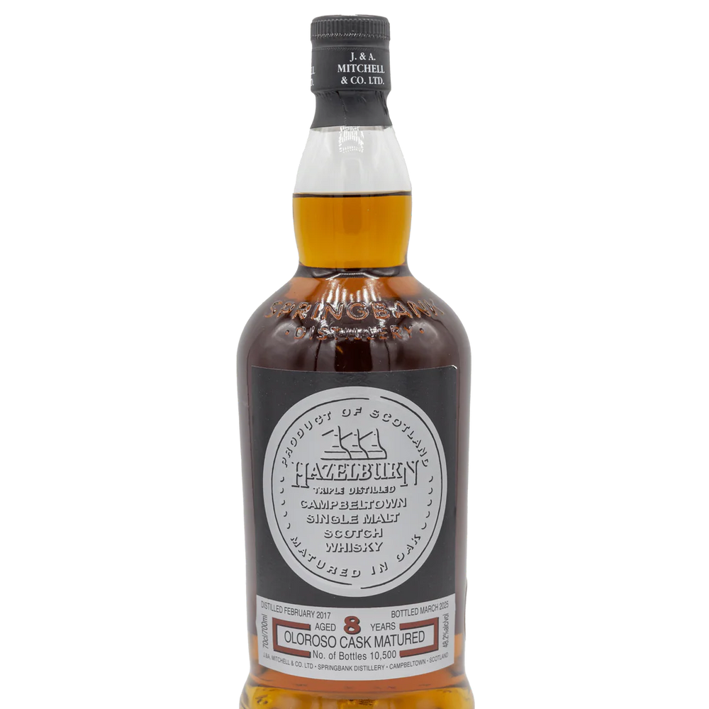 Hazelburn Single Malt 8Y Oloroso Cask Matured Scotch Whiskey 96.4PF 700ML