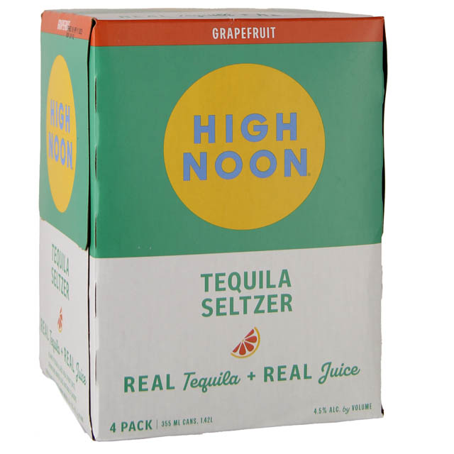 High Noon RTD Tequila Seltzer Grapefruit 4Pack 355ML