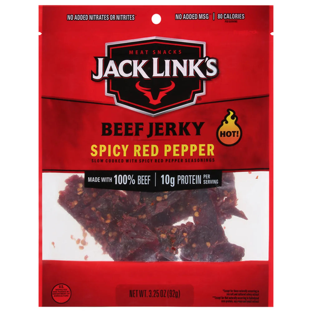 Jack Link's Beef Jerky Spicy Red Pepper 3.25OZ