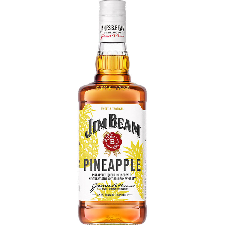 Jim Beam Pineapple Liqueur Infused With Bourbon Flavored Whiskey 65 750ML