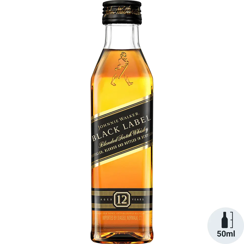 Johnnie Walker Blended Scotch Black Label 12 yr 80 50ML