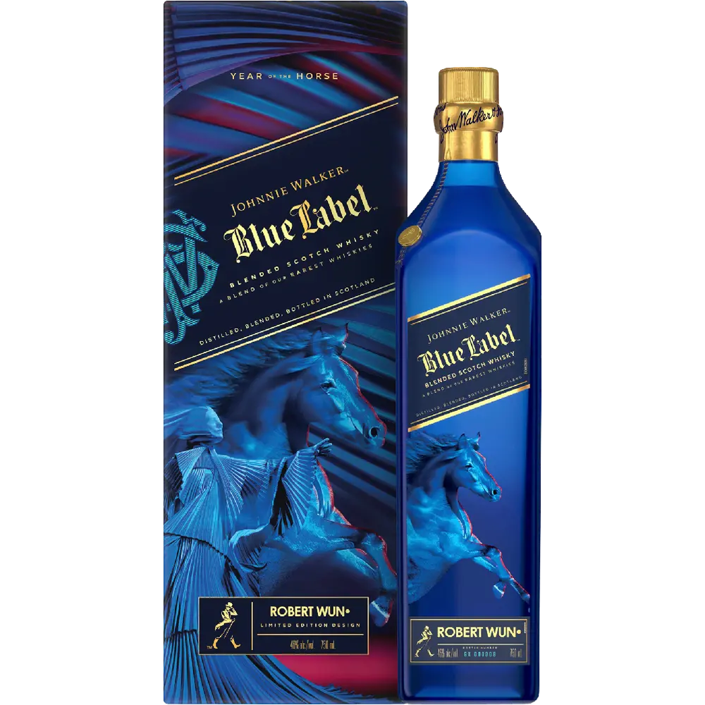 Johnnie Walker Blue Label Scotch Blended Limited Lunar Year Of The Horse Edition 750ML