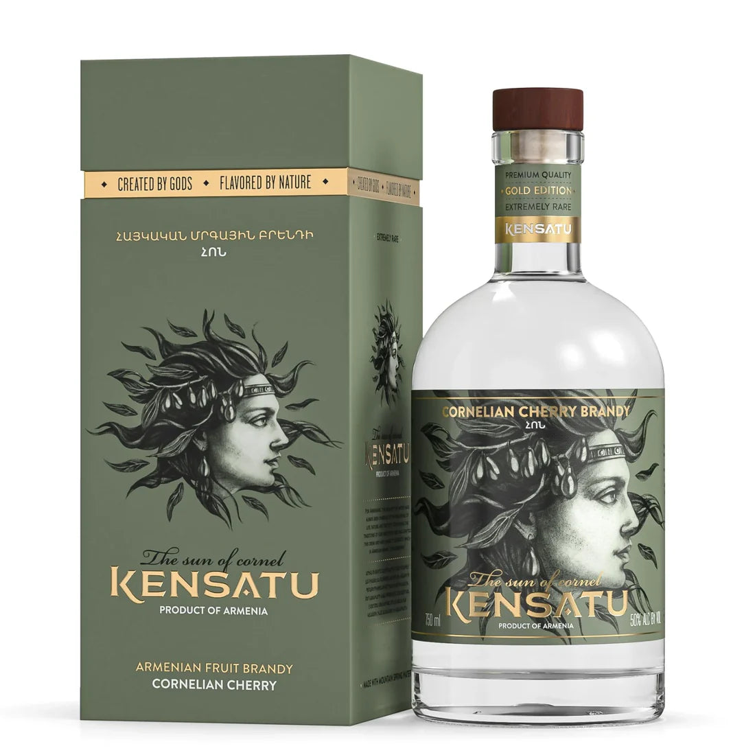 Kensatu Cornelian Cherry Fruit Brandy 750ML