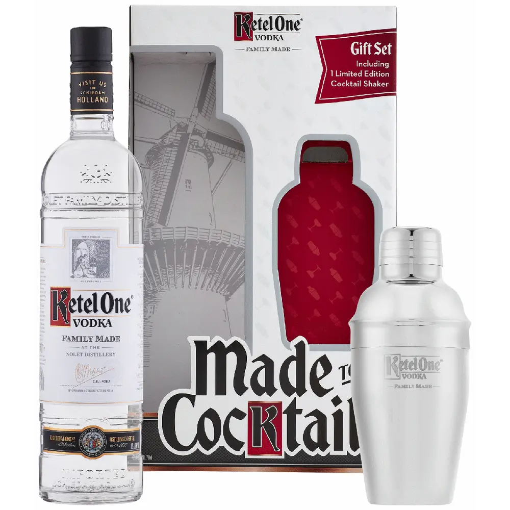 Ketel One Vodka With Cocktail Shaker Gift Pack 750ML