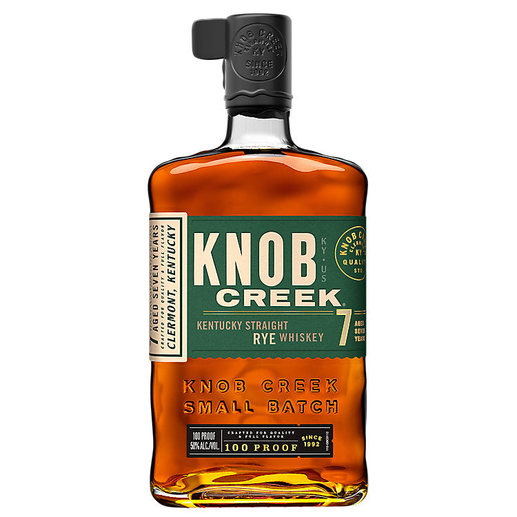 Knob Creek Straight Rye Whiskey Small Batch 7 yr 100 750ML