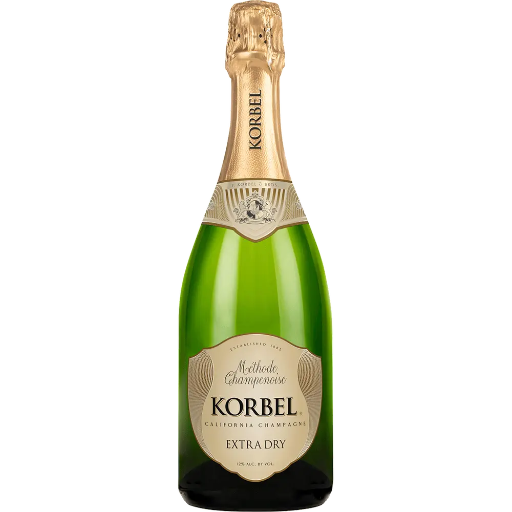 Korbel Sparkling California Extra Dry Champagne 750ML