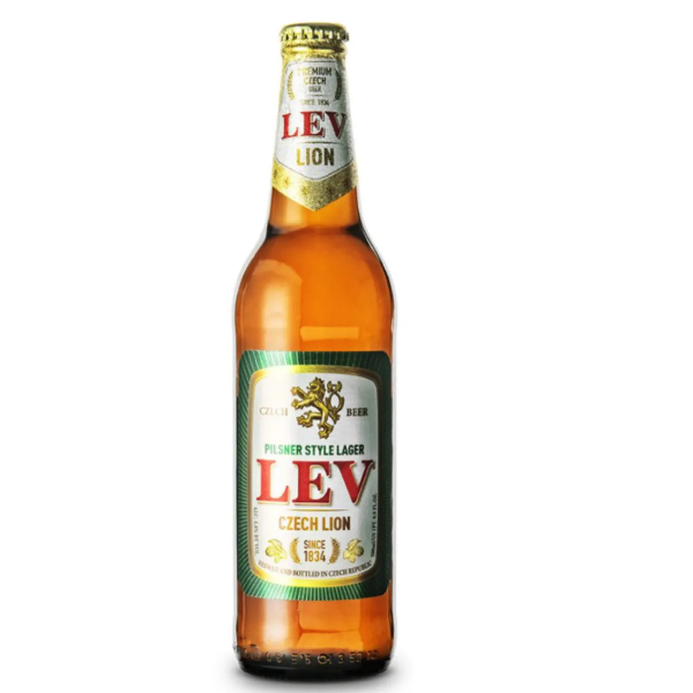 Lev Lion Pilsner Style Lager Beer 500ML