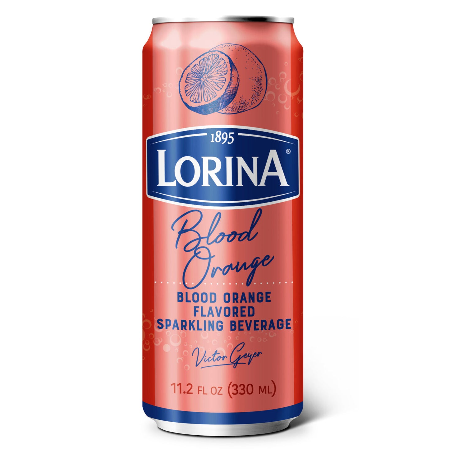 Lorina Premium French Sparkling Blood Orange Soda 11.2 oz Can