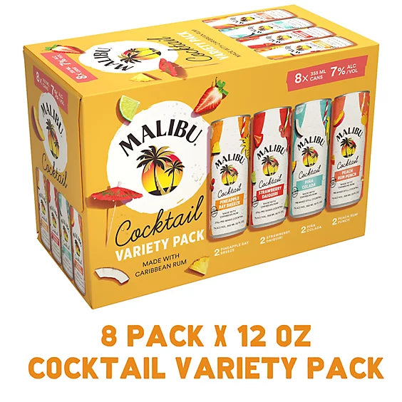 Malibu Variety 8 Pk - 8-355ML