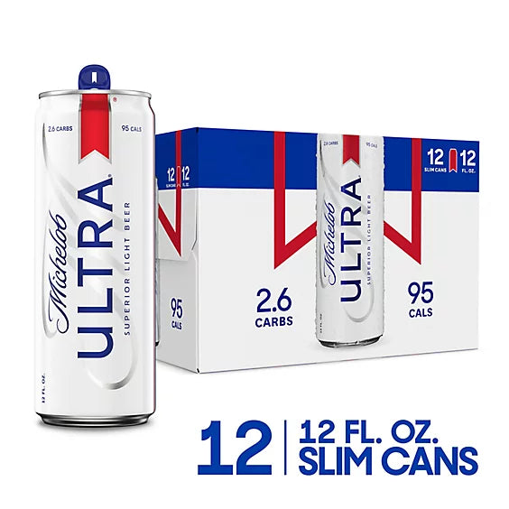 Michelob ULTRA Superior Light American Lager Beer12Pack Can 12OZ