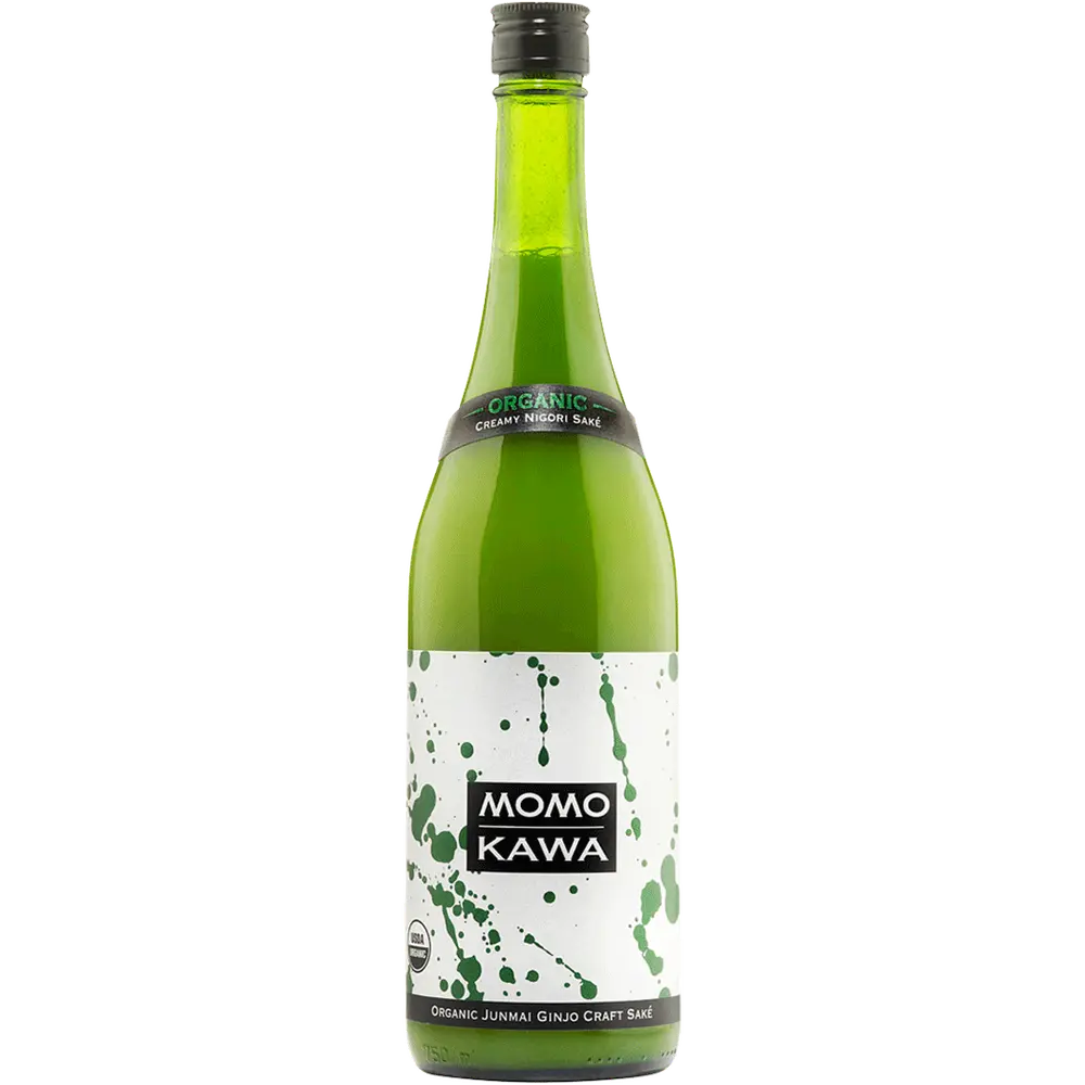 Momokawa Organic Nigori Junmai Ginjo Sake 750ML